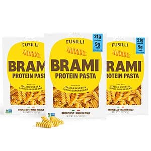 3-Pack 12-Oz Brami Protein Pasta (Fusilli) $6.70 w/ Subscribe & Save