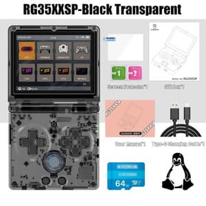 Anbernic RG35XXSP Clamshell Retro Game Emulation Handheld w/ 64GB microSD Card $34.35 + Free Shipping