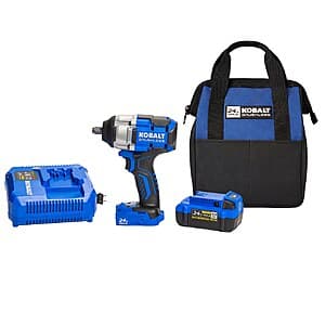 Kobalt 24V Max Brushless 1/2" Impact Wrench w/ Battery & Charger $99 + Free S&H