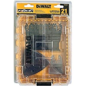 21-Piece DEWALT Oscillating Tool Blade & Sandpaper Set $20 + Free Store Pickup