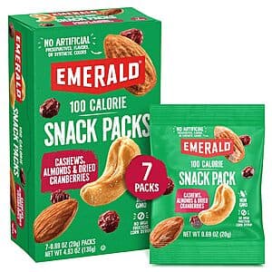 7-Pack 0.69-Oz Emerald Nuts Cashews and Almonds with Dried Cranberries $4 w/ Subscribe & Save