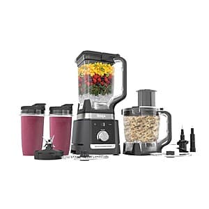 Ninja Professional Blender with black base and pitcher, countertop kitchen appliance.