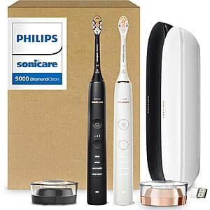 Philips Sonicare A3 Premium electric toothbrush with multi-angle brush head and light ring pressure sensor at base.