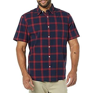 Amazon Essentials Men's Short Sleeve Dress Shirts (Select Sizes) from $2.75