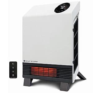Heat Storm 1,000 Watt Wave Floor to Wall Infrared Space Heater w/ Remote $62 + Free Shipping