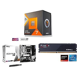 Ryzen 7700X3D + ASRock B650M Pro RS WIFI Board + 16GB G.Skill DDR5 $451 + Free S&H
