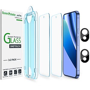 2-Pk OneTouch amFilm Google Pixel 10a, 10 & 9 Series Tempered Glass Screen Protectors from $4.50 & More
