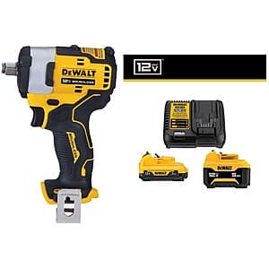 DeWALT XTREME 12V Max 1/2" Impact Wrench + Bonus 3Ah & 5Ah Batteries & Charger $149 + Free Store Pickup