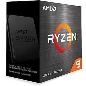 AMD Ryzen 9 5900X Zen 3 12-Core 24 Thread 3.7 GHz AM4 105W Desktop Processor $265 + Free Shipping