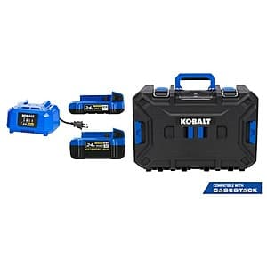 Kobalt 24V Lithium Battery Starter Kit w/ Toolbox + 24V Kobalt Tool of Choice $89 + Free S/H