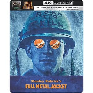 Full Metal Jacket Steelbook (4K Ultra HD + Blu-ray + Digital) $24
