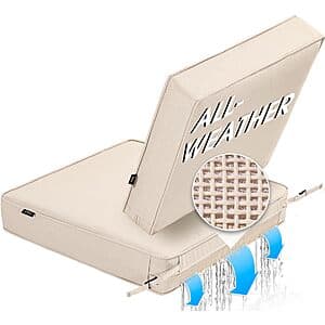 SUNROX All-Weather Outdoor Patio Cushion (24" x 24" x 4", various) $20 + Free S&H