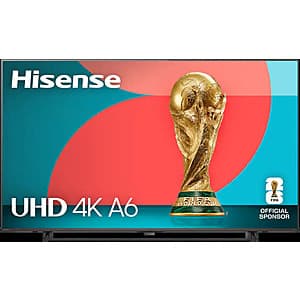 65" Hisense Class A6 4K UHD Series LED HDR Smart Fire TV (2025) $270 + Free Shipping