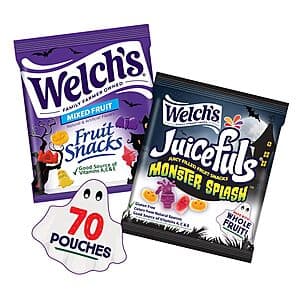 70-ct 0.5-oz Welch's Fruit Snacks Halloween Variety Pack $10.80 w/ S&S