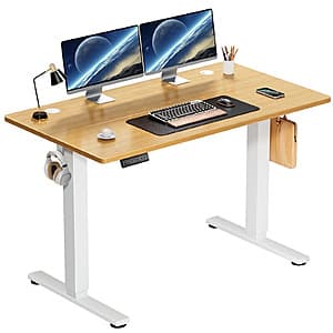 48"x 24" edx Electric Adjustable Standing Desk $71 + Free Shipping