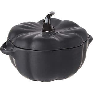 Staub Petite Ceramic Pumpkin Dish (Matte Black or Burnt Orange): 24-Oz $30, 16-Oz $25