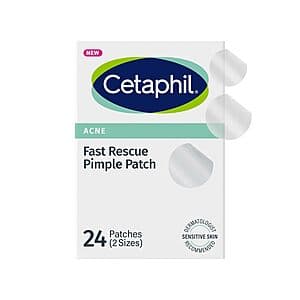 Select Accounts: 24-Ct Cetaphil Fast Rescue Acne Pimple Patches $3.70 w/ S&S