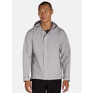 Ozark Trail Men's Hooded Rain Jacket (Soft Silver) $13.05