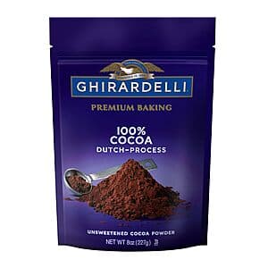 6-Pk 8-Oz GHIRARDELLI Premium Baking Unsweetened Dutch Process 100% Cocoa Powder $15.30