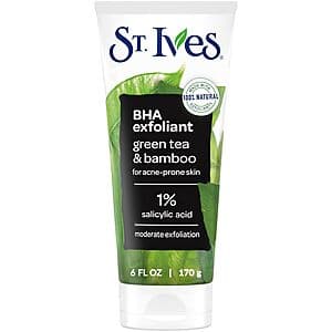 6oz. St. Ives Blackhead BHA Exfoliant Face Scrub (Green Tea & Bamboo) $2.35 w/ S&S