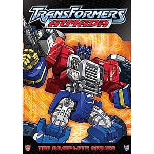 Transformers Armada Complete Series DVD box set with all 52 episodes of the animated series.