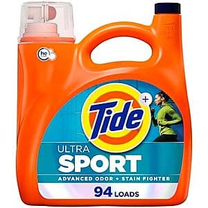 132oz Tide Ultra Sport Liquid Laundry Detergent 4 for $32.20 w/ S&S + Free S&H