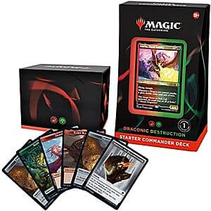 Magic: The Gathering Starter Commander Deck (Draconic Destruction, Red-Green) $25