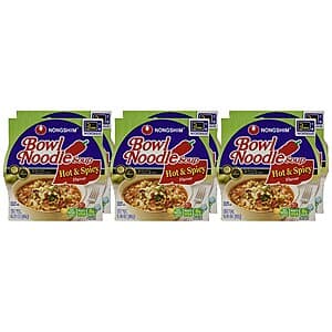 6-Pack 3.03oz Noodle Soup w/ Fish Cakes Bowl (Hot & Spicy) $5.55 w/ Subscribe & Save & More