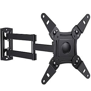 MountFTV Full Motion TV Wall Mount 360-Degree Rotation Bracket (for 13-42" TVs) $8