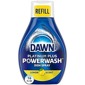 16-fl-oz Dawn Platinum Plus Lemon Scent Dish Spray Refill $2