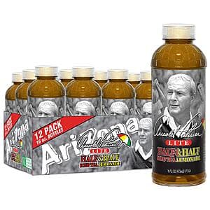12-Pack 16-Oz Arizona Arnold Palmer Lite Half & Half Iced Tea & Lemonade Drink $6