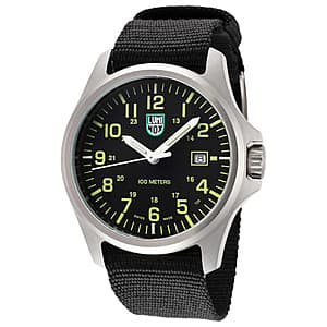 43mm Luminox G 2500 Men's Quartz Watch (Black & Yellow Dial) $136 + Free S&H