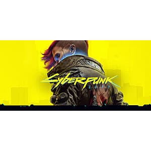 Cyberpunk 2077 game cover art for PC Digital Download showing futuristic sci-fi graphics.