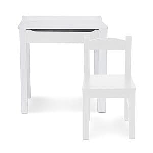 Select Locations: Melissa & Doug Child's Wooden Lift-Top Desk & Chair (White) $49 + Free Shipping