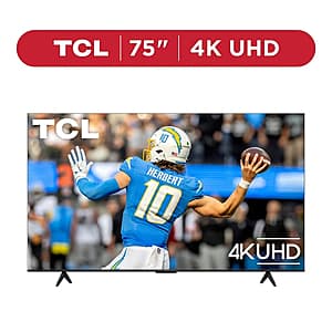 TCL 75" Class S5 4K UHD HDR LED TV w/ Google TV (75S571G, 2024) $398 + Free S&H