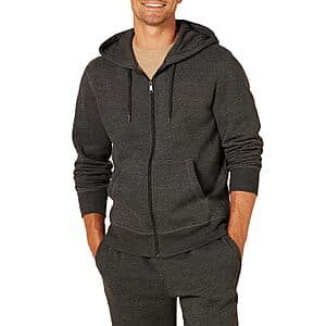 Amazon Essentials Men's Full-Zip Fleece Hoodie (various) $13