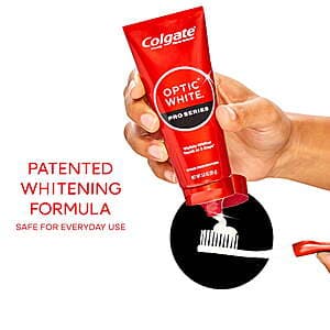 3oz. Colgate Optic White Pro Series Whitening Toothpaste (Mint) + $5 Walmart Cash $8 + Free Store Pickup