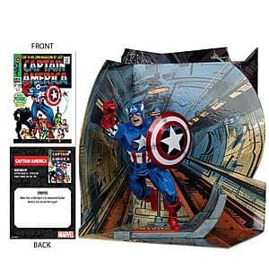 McFarlane Toys: Marvel 4.7" Captain America Figure w/ Scene $15 & More + Free S&H