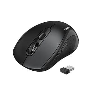 Tecknet 4000 DPI Bluetooth Wireless 2-in-1 Ergonomic Silent Mouse $7