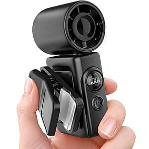 Hotsales 2-in-1 Clip-On & Handheld 13500 RPM Portable Fan (Black) $7