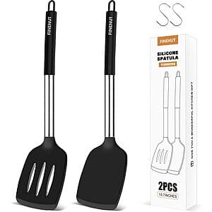 Prime Members: 2-Pc Finenut Silicone Heat Resistant Spatula Turner Set (various) $6 + Free Shipping