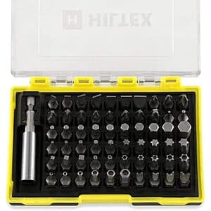 61-Pc Hiltex Security Bit Set w/ Magnetic Extension Adapter $12.80