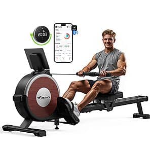 MERACH Magnetic Resistance Rowing Machine w/ 16 Levels $160 + Free S&H
