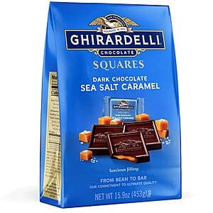 15.9-Oz Ghirardelli Dark Chocolate Sea Salt Caramel Squares $9.85