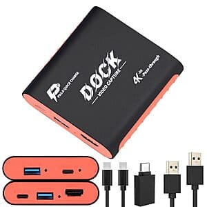 Swudloe 2-in-1 1080p 60 fps Dock & Capture Card w/ USB-C Video Input for Switch $25 + Free S&H