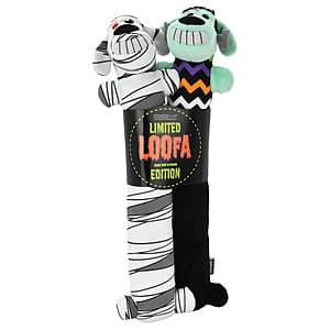 2-Pack 12" Multipet Smiling Loofa Halloween Plush Dog Toy w/ Squeaker $1.75