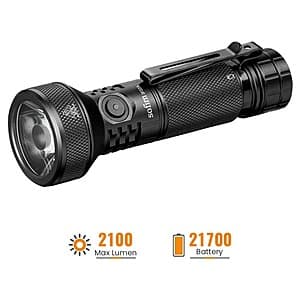 Sofirn IF22A 2100 Lumen 690m Rechargeable Thrower Flashlight $22.90 + Free S&H