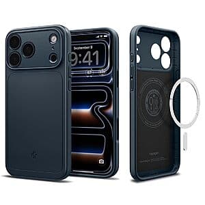 Spigen Thin Fit MagFit Phone Case for iPhone 17 Pro Max (Metal Slate) $8