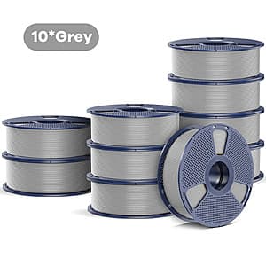 10-Pk 1KG SUNLU 1.75mm PETG 3D Printer Filament (Select Colors) $80.55 + Free S&H