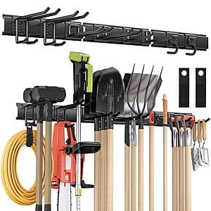 48" Nacial Wall Mounted Garden Tool Organizer $18.50 + Free S&H
